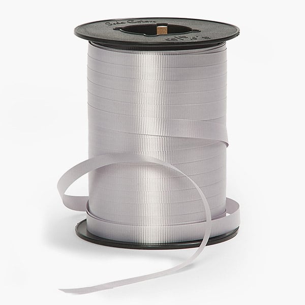 Silver Curling Ribbon, 3/8"x260 yards