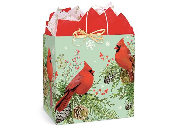 Majestic Cardinal Paper Shopping Bag, Filly 13x7x13", 200 Pack