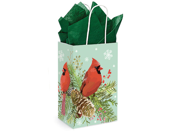 Majestic Cardinal Paper Shopping Bag, Rose 5.25x3.50x8.25", 250 Pack