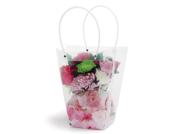 Clear Floral Carrier Bags