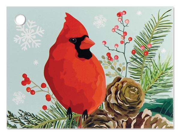 Majestic Cardinal Theme Gift Card 3.75x2.75", 6 Pack