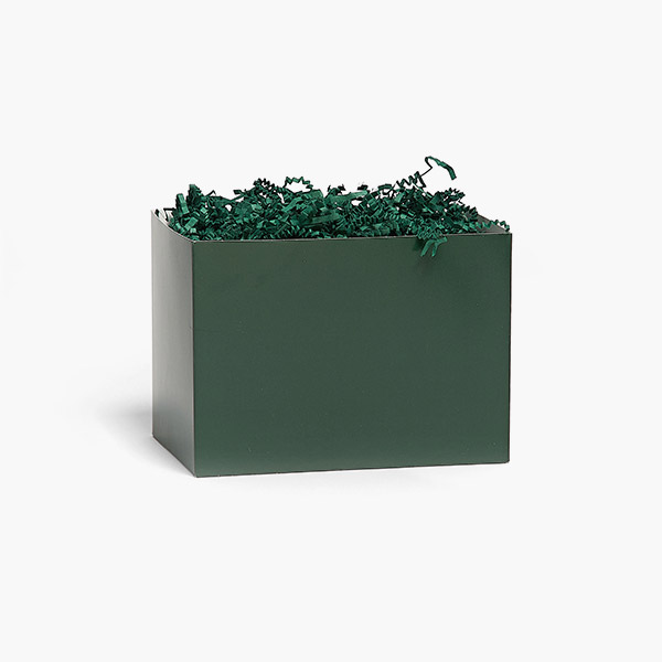 Emerald Green Matte Basket Box, Small 6.75x4x5", 6 Pack