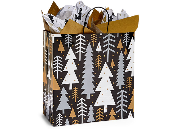 Midnight Forest Paper Gift Bag, Filly 13x7x13", 200 Pack