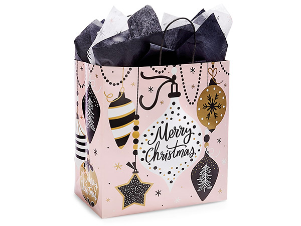 *Merry Ornaments Paper Gift Bag, Filly 13x7x13", 200 Pack