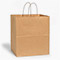 Natural Brown Kraft Shopping Bags, Filly 13x7x13", 25 Pack-thumbnail