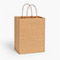 Natural Brown Kraft Shopping Bags, Cub 8x4.75x10", 25 Pack-thumbnail