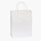 White Kraft Paper Shopping Bags, Cub 8x4.75x10", 25 Pack-thumbnail