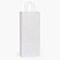 White Kraft Paper Shopping Bags, Wine 5.5x3.25x13", 25 Pack-thumbnail