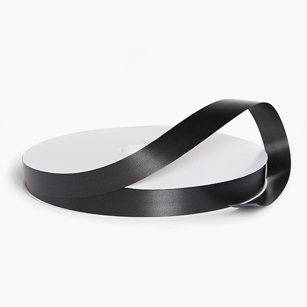 Black Poly Ribbon, 3/4"x250 yards