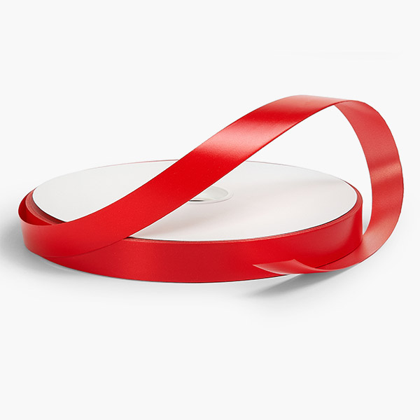 Red Poly Ribbon, 3/4"x250 yards