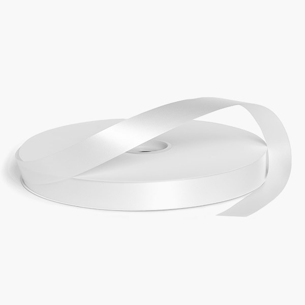 White Poly Ribbon, 3/4"x250 yards