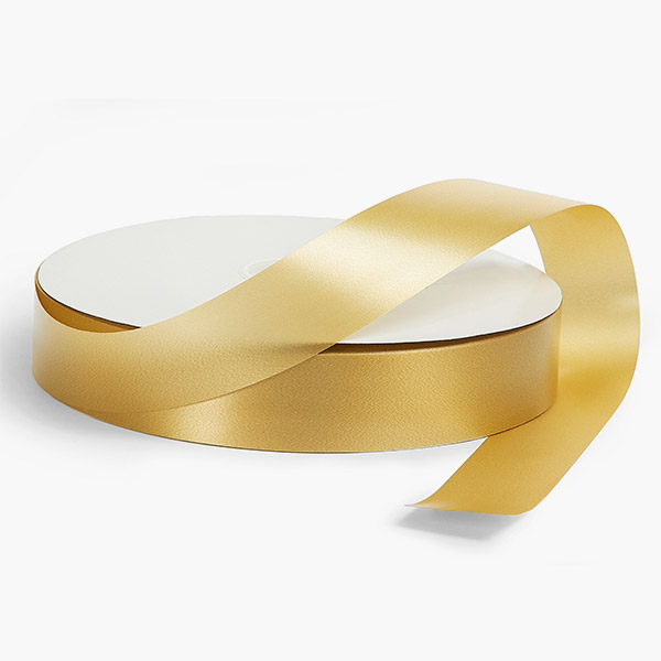 Holiday Gold Poly Ribbon, 1-1/4"x250 yards