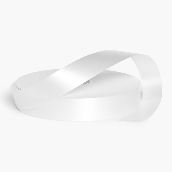 White Poly Ribbon, 1-1/4"x250 yards