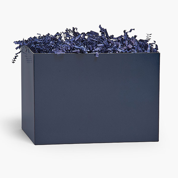 Sapphire Blue Matte Basket Box, Large 10.25x6x7.5", 6 Pack