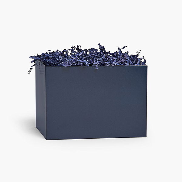 Sapphire Blue Matte Basket Box, Medium 8.25x4.75x6.25", 6 Pack