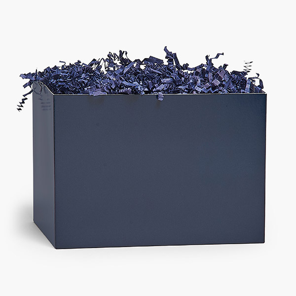 Sapphire Blue Matte Basket Box, Small 6.75x4x5", 6 Pack