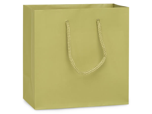 *Sage Matte Gift Bags, Jewel 6.5x3.5x6.5", 100 Pack