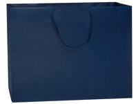 Navy Matte Gift Bags, Vogue 16x6x12, 100 Pack