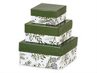 Pine Holiday Nested Boxes Small 3 Piece Set