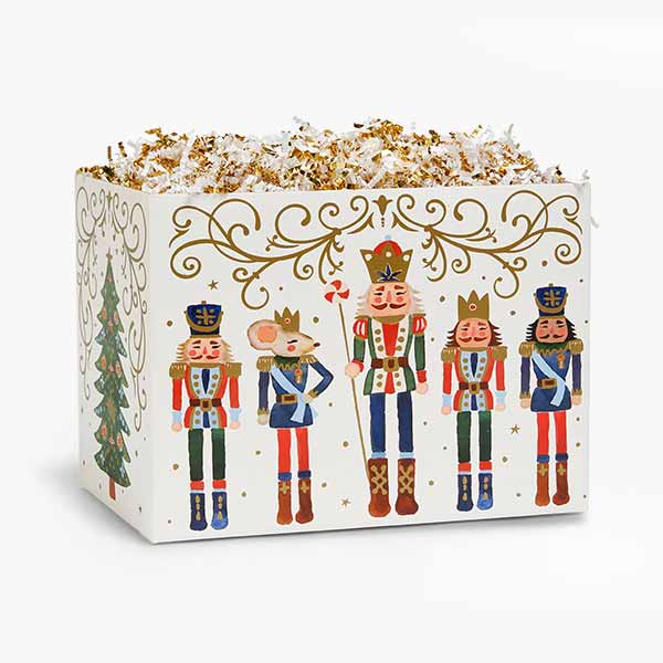 Nutcracker Noel Basket Box, Large 10.25 x 6 x 7.5", 6 Pack