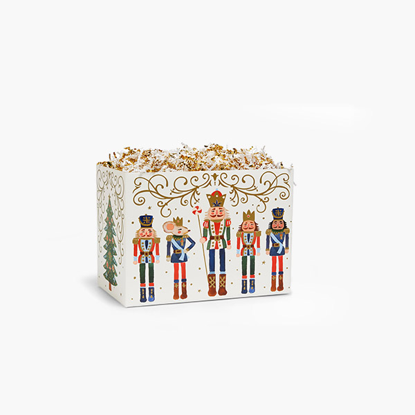 Nutcracker Noel Basket Box, Small 6.75 x 4 x 5", 6 Pack