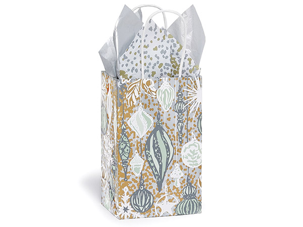 Ornamental Elegance Paper Gift Bag, Rose 5.25x3.50x8.25", 250 Pack