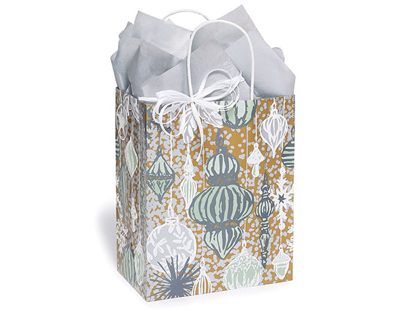 Ornamental Elegance Paper Gift Bag, Cub 8x4.75x10", 25 Pack