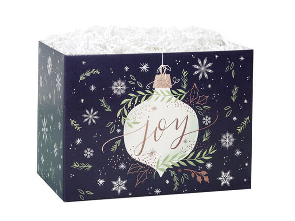 Ornament Joy Basket Box, Small 6.75x4x5", 6 Pack