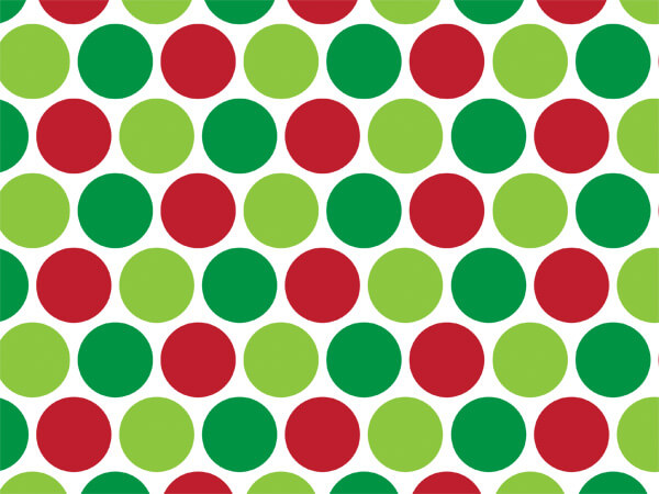 *Merry Dots Tissue Paper, 20x30", 12 Soft Fold Sheets
