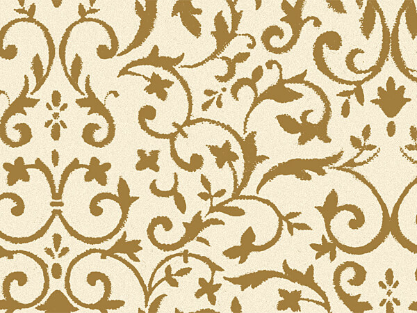 *Gold & Ivory Florentine Tissue, 20x30", Bulk 240 Sheet Pack