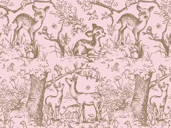 Pink Lullaby Meadow Tissue Paper, 20x30", Bulk 120 Sheet Pack
