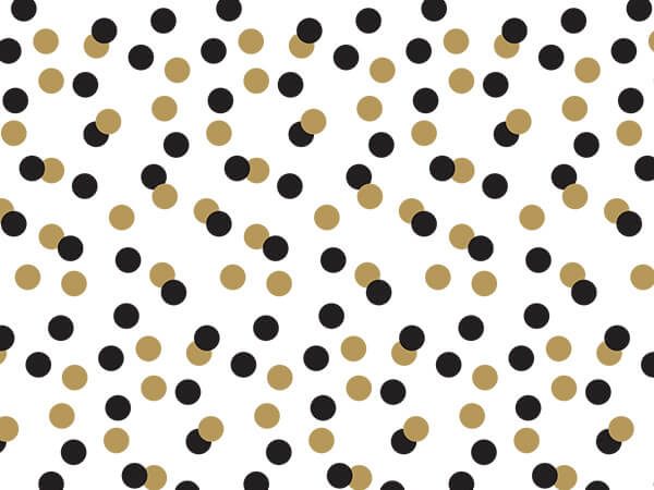 Golden Holiday Dots Tissue Paper