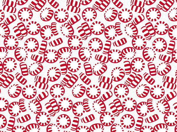 Peppermint Holiday Tissue Paper, 20x30", Bulk 240 Sheet Pack