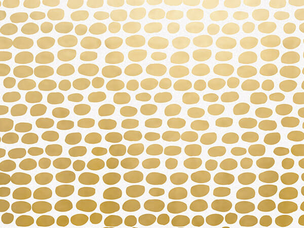 Gilded Pebbles Tissue Paper, 20x30", Bulk 120 Sheet Pack