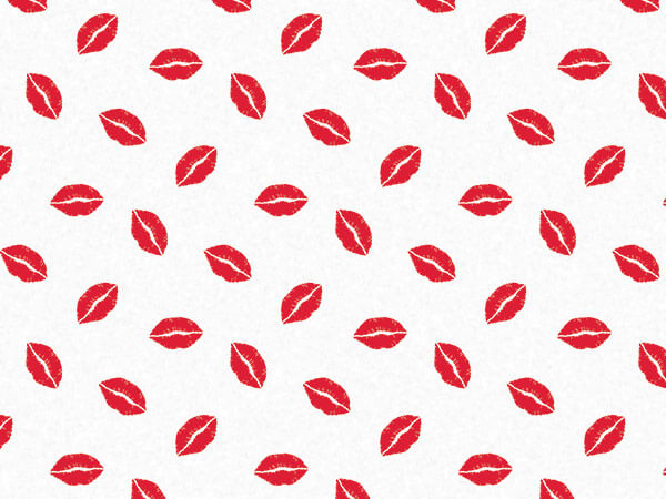 **Red Hot Lips Tissue Paper, 20x30", Bulk 120 Sheet Pack