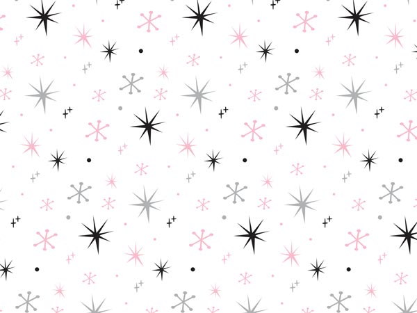 Pink and Black Sparkles 20x30", Bulk 240 Sheet Pack