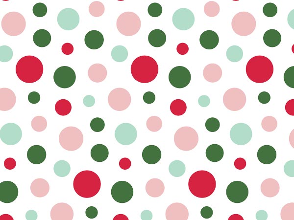Holiday Wishes Dots Tissue Paper, 20x30", Bulk 240 Sheet Pack