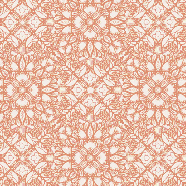 *Peach Mosaic Tissue Paper, 20x30", 12 Soft Fold Sheets