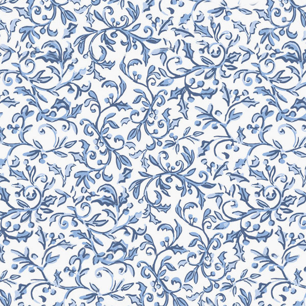 Blue Filigree Tissue Paper, 20x30", Bulk 120 Sheet Pack
