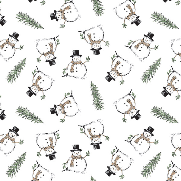 Snowman Tissue Paper, 20x30", Bulk 120 Sheet Pack