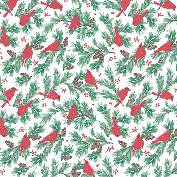 Christmas Cardinal Tissue Paper, 20x30", 12 Soft Fold Sheets