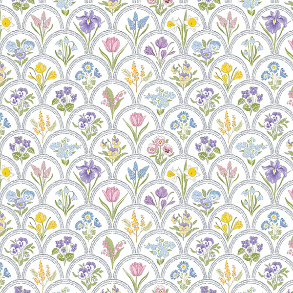 Vintage Floral Tissue Paper, 20x30", Bulk 120 Sheet Pack