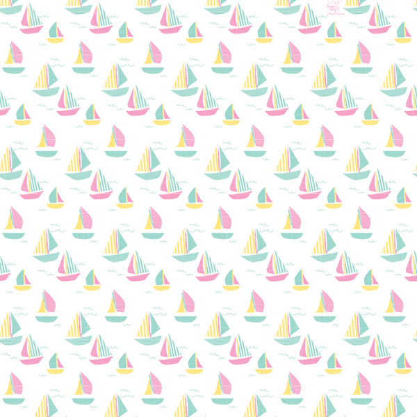 Sailboats Tissue Paper, 20x30", 12 Soft Fold Sheets