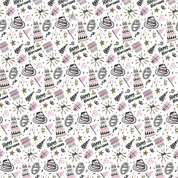 Birthday Icons Tissue Paper, 20x30", Bulk 120 Sheet Pack