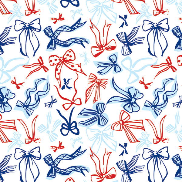 Americana Bows Tissue Paper, 20x30", Bulk 120 Sheet Pack