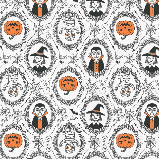 Spooky Frames Tissue Paper, 20x30", 12 Soft Fold Sheets