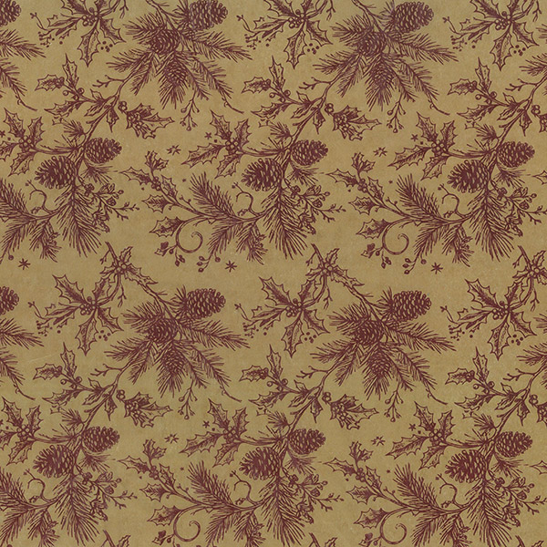 Winter Pine Kraft Tissue Paper, 20x30", Bulk 120 Sheet Pack