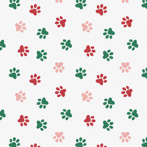 Christmas Paws Tissue Paper, 20x30", Bulk 120 Sheet Pack