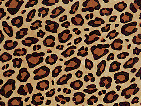 Leopard Kraft Tissue Paper, 20x30", Bulk 200 Sheet Pack