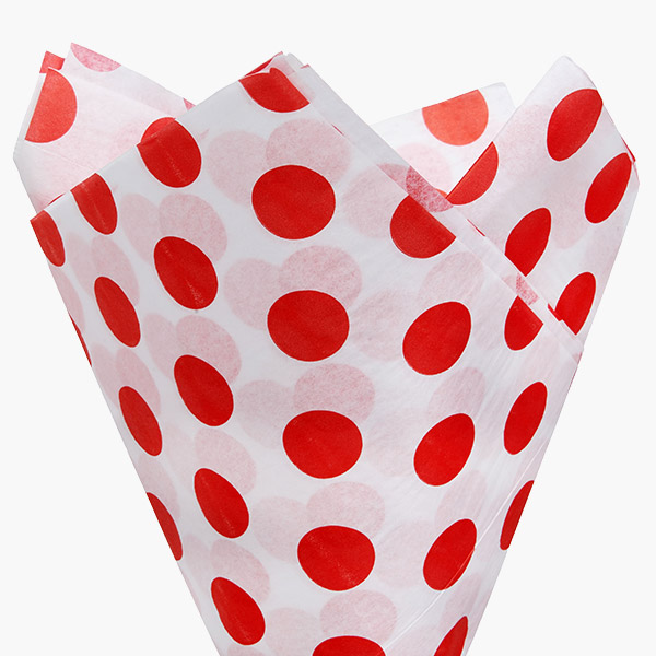 Red Polka Dots Tissue Paper